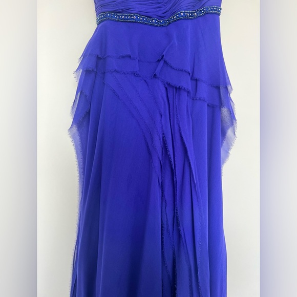 Teri Jon size US 4 beautiful blue dress - Picture 3 of 5